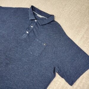 Tasc Polo Shirt Men XXL Bamboo Blend Blue Stretch Quick Dry Outdoor Fishing